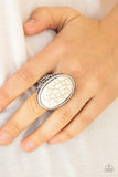 Paparazzi "Stonehenge Garden" White Ring Paparazzi Jewelry