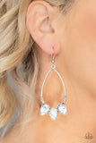 Paparazzi "Fierce Frontier" White Earrings Paparazzi Jewelry