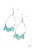 Paparazzi "Fierce Frontier" Blue Earrings Paparazzi Jewelry