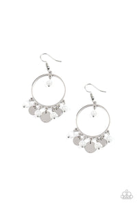 Paparazzi "Bubbly Buoyancy" White Earrings Paparazzi Jewelry