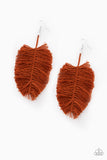 Paparazzi "Hanging By A Thread" Brown Earrings Paparazzi Jewelry