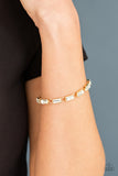 Paparazzi "Irresistibly Icy" Gold Bracelet Paparazzi Jewelry