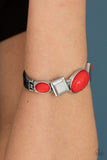 Paparazzi "Abstract Appeal" Red Bracelet Paparazzi Jewelry