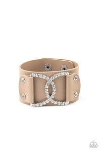 Paparazzi "Couture Culture" Brown Wrap Bracelet Paparazzi Jewelry