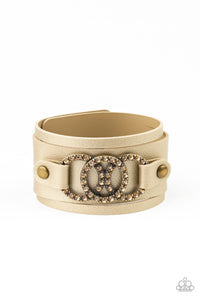 Paparazzi "Couture Influencer" Brass Wrap Bracelet Paparazzi Jewelry