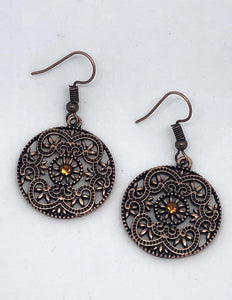 Paparazzi "Rochester Royale" FASHION FIX EXCLUSIVE Copper Earrings Paparazzi Jewelry