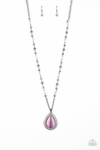 Paparazzi "Fashion Flaunt" Purple Necklace & Earring Set Paparazzi Jewelry