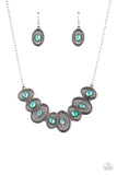 Paparazzi "Trinket Trove" Green Necklace & Earring Set Paparazzi Jewelry