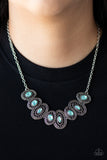 Paparazzi "Trinket Trove" Green Necklace & Earring Set Paparazzi Jewelry