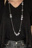 Paparazzi "Trailblazing Trinket" Silver Necklace & Earring Set Paparazzi Jewelry