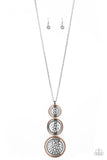 Paparazzi VINTAGE VAULT "Buckle Down" Copper Necklace & Earring Set Paparazzi Jewelry