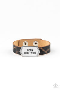 Paparazzi VINTAGE VAULT "Born To Be Wild" Brown Wrap Bracelet Paparazzi Jewelry