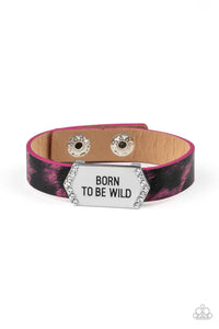Paparazzi "Born To Be Wild" Pink Wrap Bracelet Paparazzi Jewelry