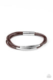 Paparazzi "Power CORD" Brown Bracelet Paparazzi Jewelry