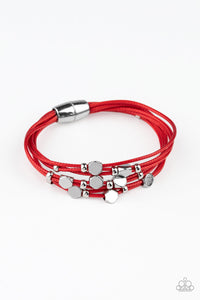 Paparazzi "Cut The Cord" Red Bracelet Paparazzi Jewelry