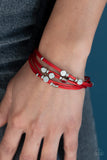 Paparazzi "Cut The Cord" Red Bracelet Paparazzi Jewelry