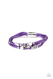 Paparazzi "Cut The Cord" Purple Bracelet Paparazzi Jewelry