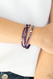 Paparazzi "Cut The Cord" Purple Bracelet Paparazzi Jewelry