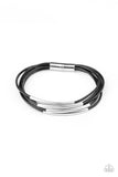 Paparazzi VINTAGE VAULT "Power CORD" Black Bracelet Paparazzi Jewelry