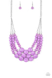 Paparazzi "Flirtatiously Fruity" Purple Necklace & Earring Set Paparazzi Jewelry