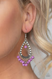 Paparazzi "Positively Prismatic" Purple Earrings Paparazzi Jewelry