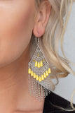 Paparazzi "Trending Transcendence" Yellow Earrings Paparazzi Jewelry