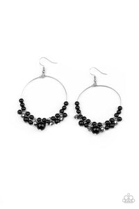 Paparazzi "Effortlessly Effervescence" Black Earrings Paparazzi Jewelry