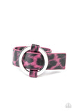 Paparazzi VINTAGE VAULT "Jungle Cat Couture" Pink Wrap Bracelet Paparazzi Jewelry