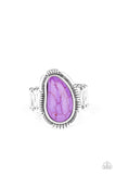 Paparazzi VINTAGE VAULT "Mineral Mood" Purple Ring Paparazzi Jewelry