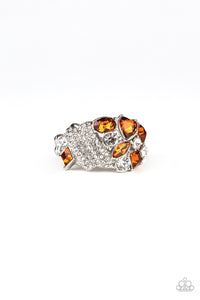 Paparazzi "Sparkle Bust" Brown Ring Paparazzi Jewelry