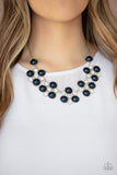 Paparazzi "Night at the Symphony" Blue Necklace & Earring Set Paparazzi Jewelry