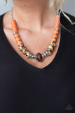 Paparazzi "Desert Tranquility" Orange Necklace & Earring Set Paparazzi Jewelry
