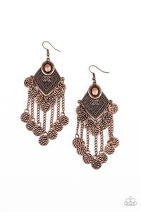 Paparazzi "Garden Explorer" Copper Earrings Paparazzi Jewelry