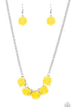 Paparazzi "Garden Party Posh" Yellow Necklace & Earring Set Paparazzi Jewelry