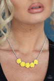 Paparazzi "Garden Party Posh" Yellow Necklace & Earring Set Paparazzi Jewelry