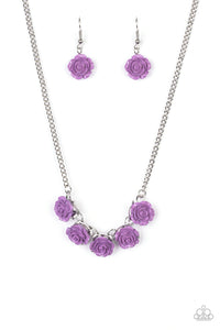 Paparazzi "Garden Party Posh" Purple Necklace & Earring Set Paparazzi Jewelry