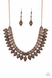 Paparazzi "When the Huntress Becomes the Hunted" Copper Necklace & Earring Set Paparazzi Jewelry