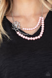 Paparazzi "Fabulously Floral" Pink Necklace & Earring Set Paparazzi Jewelry