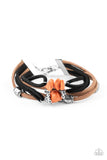 Paparazzi "Rocky Mountain Rebel" Orange Bracelet Paparazzi Jewelry
