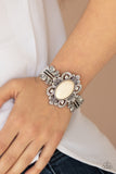 Paparazzi "Mojave Mystic" White Bracelet Paparazzi Jewelry