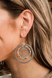 Paparazzi "Texture Takeover" FASHION FIX Silver Earrings Paparazzi Jewelry