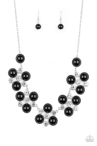 Paparazzi "Night at the Symphony" Black Necklace & Earring Set Paparazzi Jewelry