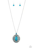 Paparazzi "Sunset Sensation" Blue Necklace & Earring Set Paparazzi Jewelry