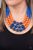 Paparazzi "Beach Bauble" Blue Necklace & Earring Set Paparazzi Jewelry