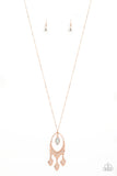 Paparazzi "Royal Iridescence" Copper Necklace & Earring Set Paparazzi Jewelry