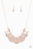 Paparazzi "Radial Waves" Rose Gold Necklace & Earring Set Paparazzi Jewelry