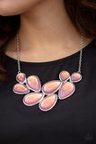 Paparazzi VINTAGE VAULT "Iridescently Irresistible" Pink Necklace & Earring Set Paparazzi Jewelry