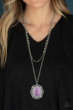 Paparazzi "Endlessly Enchanted" Purple Necklace & Earring Set Paparazzi Jewelry