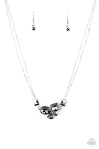 Paparazzi "Constellation Collection" Silver Necklace & Earring Set Paparazzi Jewelry