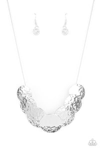 Paparazzi "Radial Waves" Silver Necklace & Earring Set Paparazzi Jewelry
